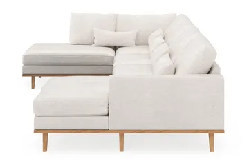 Copenhagen 5-sits Vänstervänd U-formad Soffa med Divan och Schäslong i Bouclé - Vit - Möbler - Soffa - U-soffa