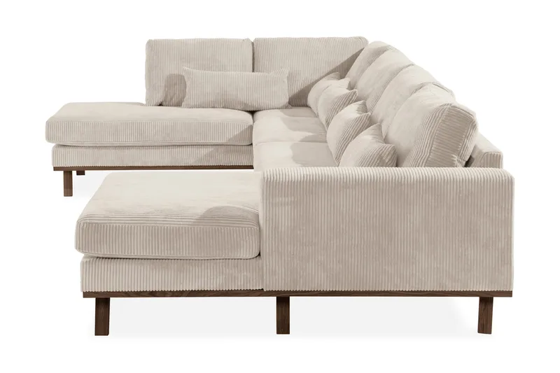 Copenhagen 5-sits Vänstervänd U-formad Soffa med Divan och Schäslong i Manchester - Beige - Möbler - Soffa - U-soffa