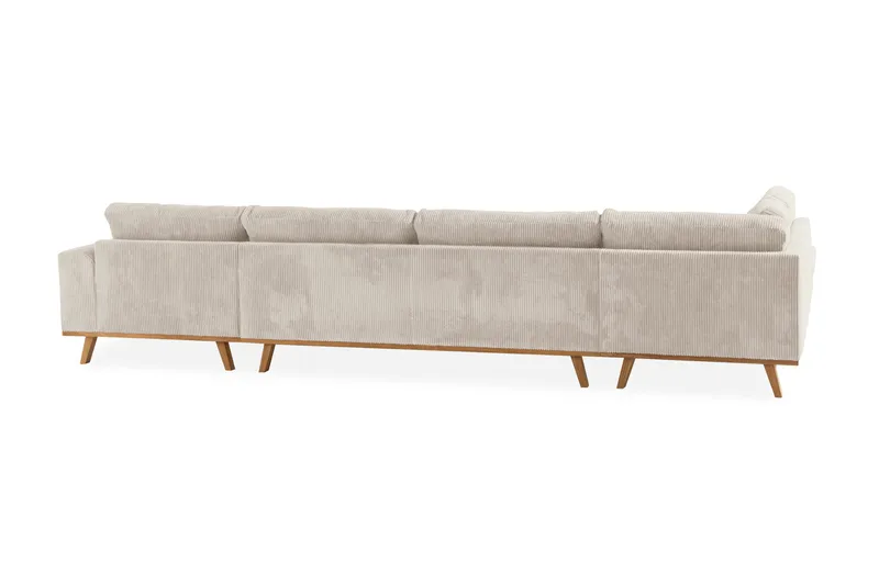 Copenhagen 5-sits Vänstervänd U-formad Soffa med Divan och Schäslong i Manchester - Beige - Möbler - Soffa - U-soffa
