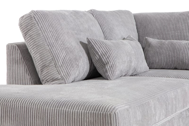 Copenhagen 5-sits Vänstervänd U-formad Soffa med Divan och Schäslong i Manchester - Ljusgrå - Möbler - Soffa - U-soffa