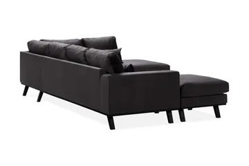 Copenhagen Compact 4-sits Högervänd U-formad Large Soffa med Divan och Schäslong i Sammet - Mörkgrå - Möbler - Soffa - U-soffa