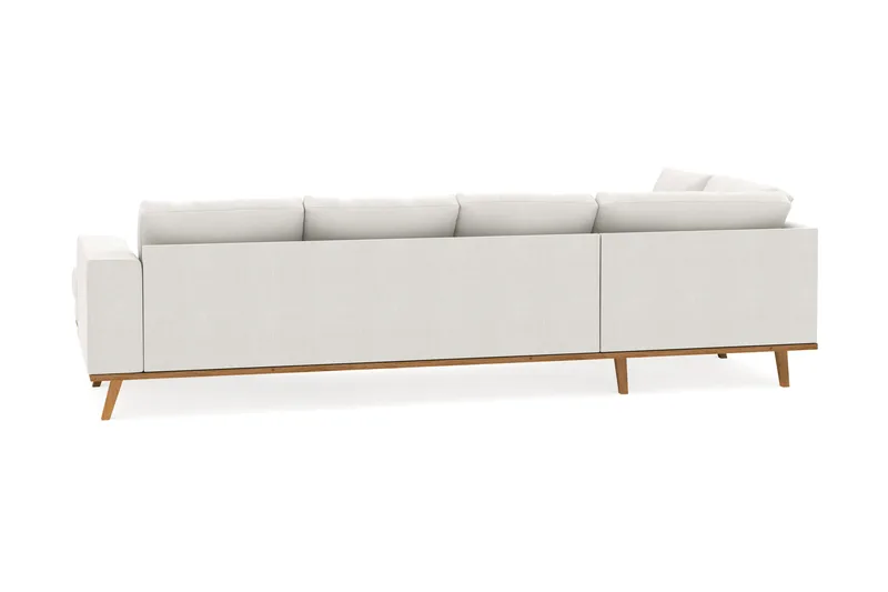 Copenhagen Compact 4-sits Vänstervänd U-formad Soffa med Divan och Schäslong i Tyg - Ljusgrå - Möbler - Soffa - U-soffa