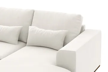 Copenhagen Compact 4-sits Vänstervänd U-formad Soffa med Divan och Schäslong i Tyg - Ljusgrå - Möbler - Soffa - U-soffa