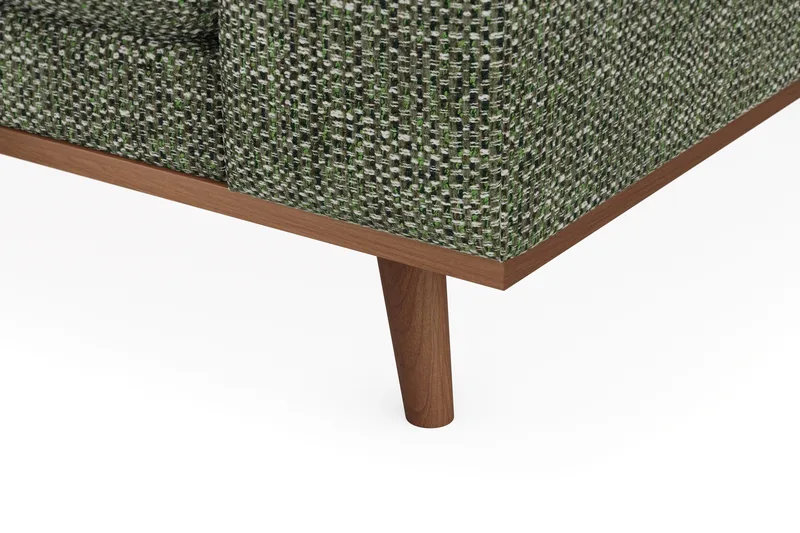 Copenhagen Premium 4-sits Vänstervänd L-formad Djup Schäslongsoffa i Chenille - Grön - Möbler - Soffa - Divansoffor & schäslongsoffa