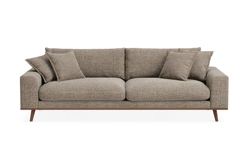 Copenhagen Premium Djup 4-sits Soffa i Chenille, Brun