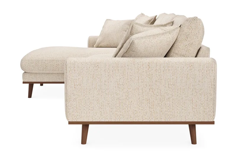 Copenhagen Premium 4-sits Vänstervänd L-formad Djup Divansoffa i Chenille - Beige - Möbler - Soffa - Divansoffor & schäslongsoffa