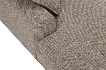 Copenhagen Premium 5-sits Högervänd U-formad Djup Soffa med Divan och Schäslong i Chenille - Brun - Möbler - Soffa - U-soffa