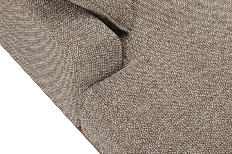 Copenhagen Premium 5-sits Högervänd U-formad Djup Soffa med Divan och Schäslong i Chenille - Brun - Möbler - Soffa - U-soffa