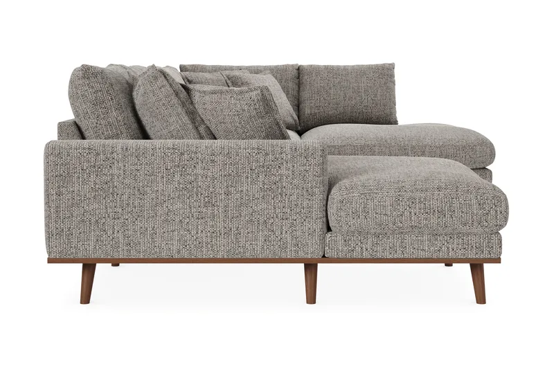 Copenhagen Premium 5-sits Högervänd U-formad Djup Soffa med Divan och Schäslong i Chenille - Grå - Möbler - Soffa - U-soffa