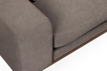 Copenhagen Premium Djup 3-sits Soffa i Chenille - Brun - Möbler - Soffa - 3 sits soffa