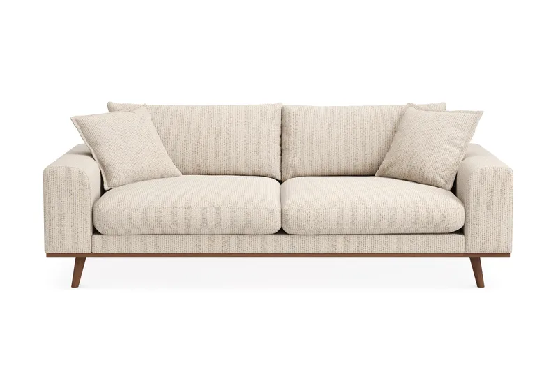 Copenhagen Premium Djup 3-sits Soffa i Chenille, Beige