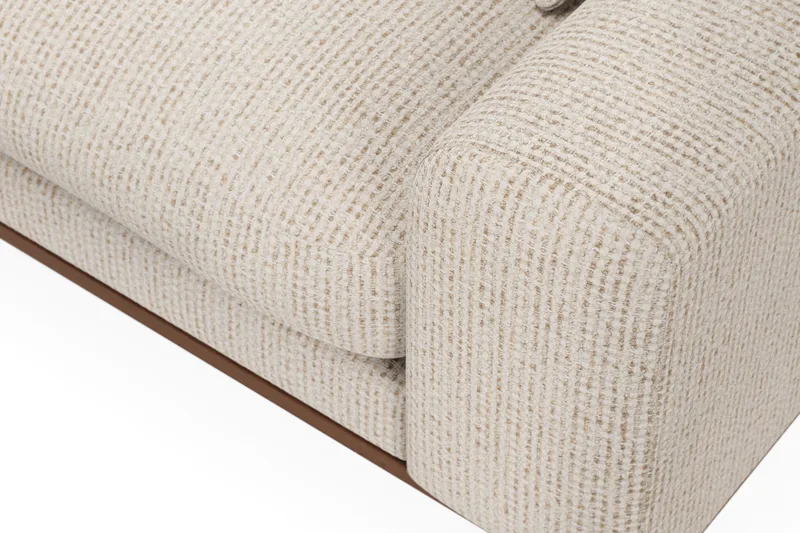 Copenhagen Premium 4-sits Vänstervänd L-formad Djup Divansoffa i Chenille - Beige - Möbler - Soffa - Divansoffor & schäslongsoffa
