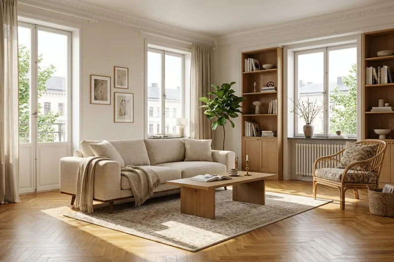 Copenhagen Premium Djup 3-sits Soffa i Chenille - Beige - Möbler - Soffa - 3 sits soffa