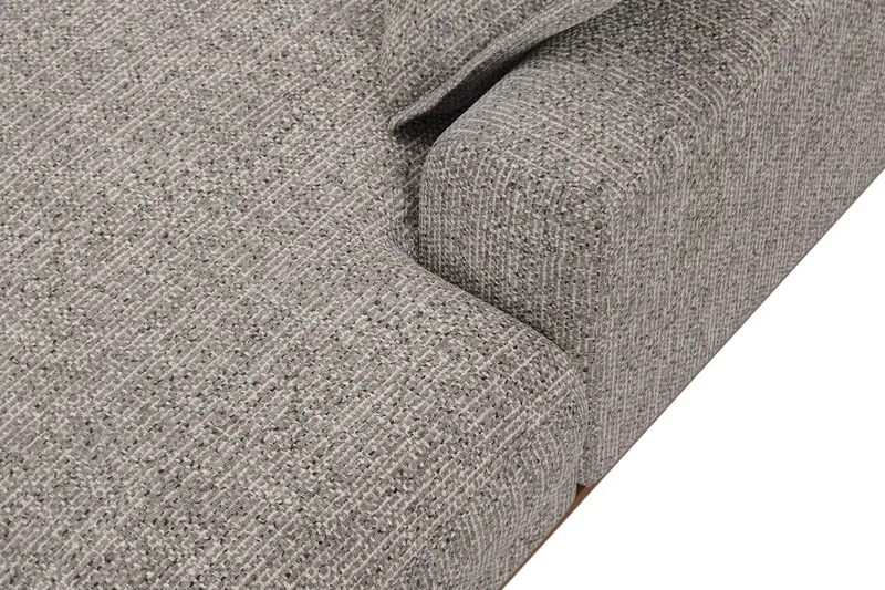 Copenhagen Premium 5-sits Vänstervänd U-formad Djup Soffa med Divan och Schäslong i Chenille - Grå - Möbler - Soffa - U-soffa