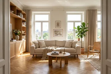 Copenhagen Premium Djup 4-sits Soffa i Chenille - Ljusbeige - Möbler - Soffa - 4 sits soffa