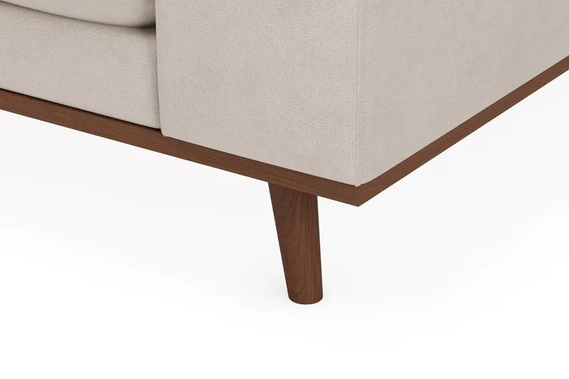 Copenhagen Premium 5-sits Vänstervänd U-formad Djup Soffa med Divan och Schäslong i Tyg - Beige - Möbler - Soffa - U-soffa