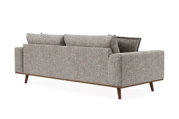 Copenhagen Premium Djup 3-sits Soffa i Chenille - Grey - Möbler - Soffa - 3 sits soffa