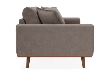 Copenhagen Premium Djup 3-sits Soffa i Chenille - Brun - Möbler - Soffa - 3 sits soffa