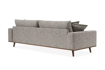 Copenhagen Premium Djup 4-sits Soffa i Chenille - Grey - Möbler - Soffa - 4 sits soffa
