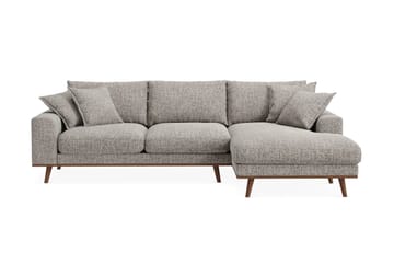 Copenhagen Premium 4-sits Högervänd L-formad Djup Divansoffa i Chenille