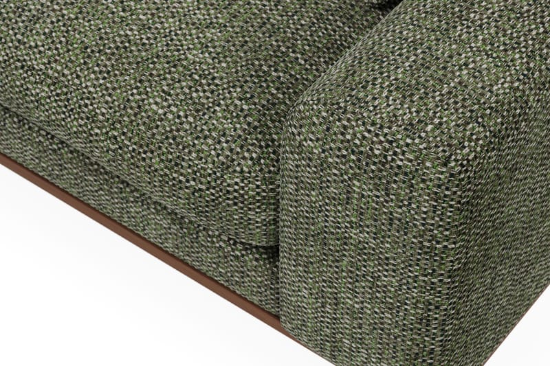 Copenhagen Premium 4-sits Vänstervänd L-formad Djup Schäslongsoffa i Chenille - Grön - Möbler - Soffa - Divansoffor & schäslongsoffa