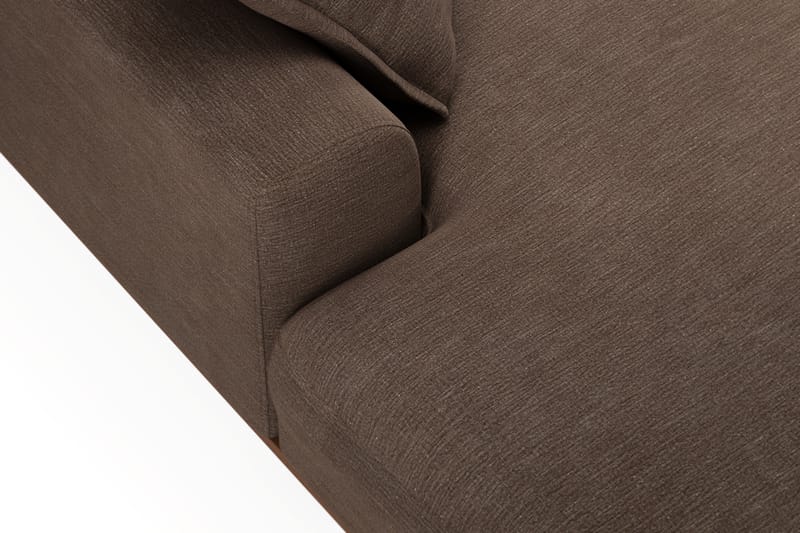 Copenhagen Premium 5-sits Vänstervänd U-formad Djup Soffa med Divan och Schäslong i Tyg - Brun - Möbler - Soffa - U-soffa