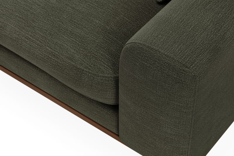 Copenhagen Premium 4-sits Vänstervänd L-formad Djup Divansoffa i Tyg - Grön - Möbler - Soffa - Divansoffor & schäslongsoffa