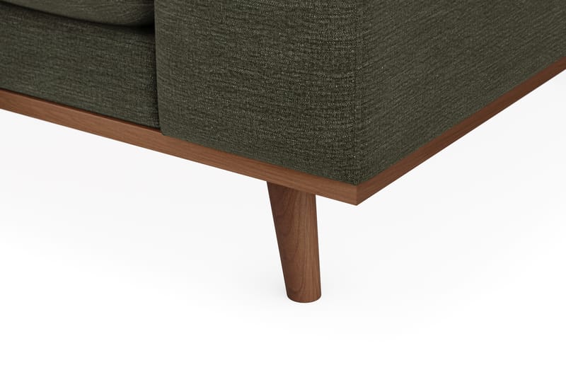 Copenhagen Premium 4-sits Vänstervänd L-formad Djup Divansoffa i Tyg - Grön - Möbler - Soffa - Divansoffor & schäslongsoffa