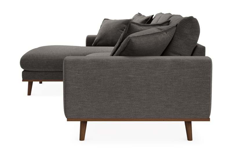 Copenhagen Premium 4-sits Vänstervänd L-formad Djup Divansoffa i Tyg - Mörkgrå - Möbler - Soffa - Divansoffor & schäslongsoffa