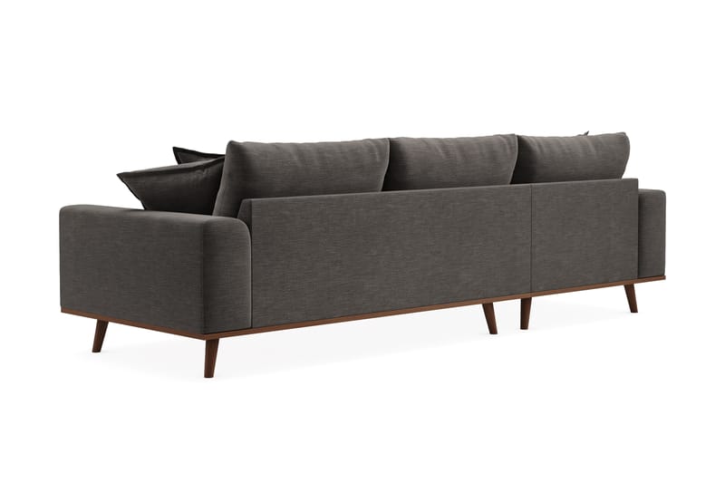 Copenhagen Premium 4-sits Vänstervänd L-formad Djup Divansoffa i Tyg - Mörkgrå - Möbler - Soffa - Divansoffor & schäslongsoffa