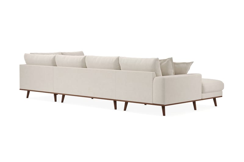 Copenhagen Premium 5-sits Vänstervänd U-formad Djup Soffa med Divan och Schäslong i Tyg - Ljusbeige - Möbler - Soffa - U-soffa