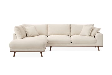 Copenhagen Premium 4-sits Vänstervänd L-formad Djup Schäslongsoffa i Tyg