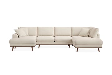 Copenhagen Premium 5-sits Vänstervänd U-formad Djup Soffa med Divan och Schäslong i Tyg