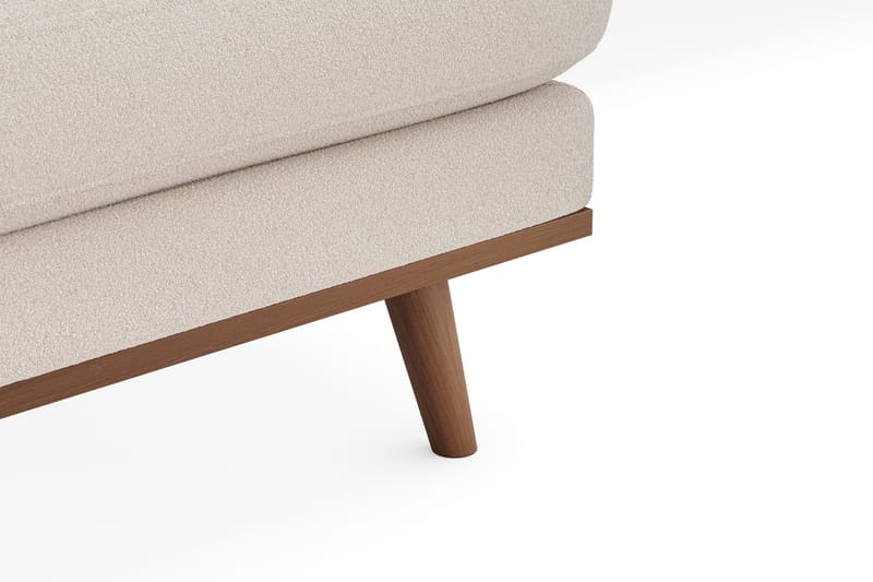 Copenhagen Premium 5-sits Högervänd U-formad Djup Soffa med Divan och Schäslong i Bouclé - Ljusbeige - Möbler - Soffa - U-soffa