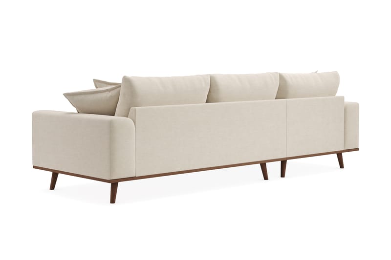Copenhagen Premium 4-sits Vänstervänd L-formad Djup Divansoffa i Tyg - Beige - Möbler - Soffa - Divansoffor & schäslongsoffa