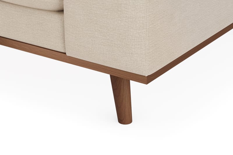 Copenhagen Premium 4-sits Vänstervänd L-formad Djup Divansoffa i Tyg - Beige - Möbler - Soffa - Divansoffor & schäslongsoffa