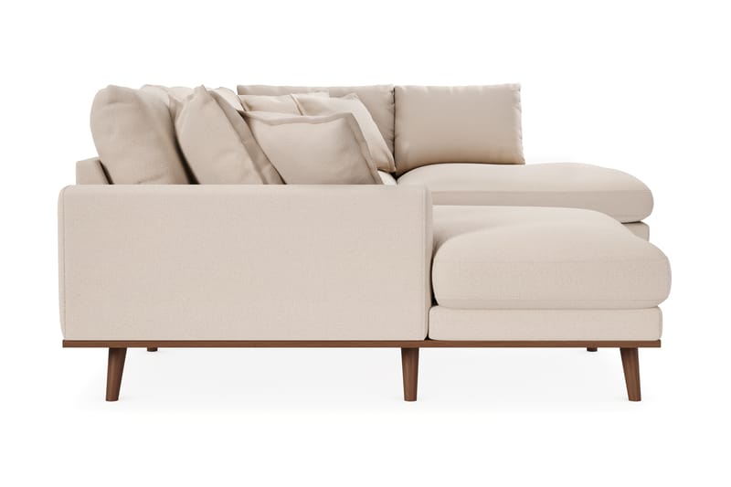 Copenhagen Premium 5-sits Högervänd U-formad Djup Soffa med Divan och Schäslong i Bouclé - Ljusbeige - Möbler - Soffa - U-soffa