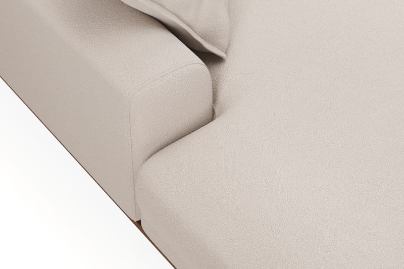 Copenhagen Premium 5-sits Högervänd U-formad Djup Soffa med Divan och Schäslong i Bouclé - Ljusbeige - Möbler - Soffa - U-soffa