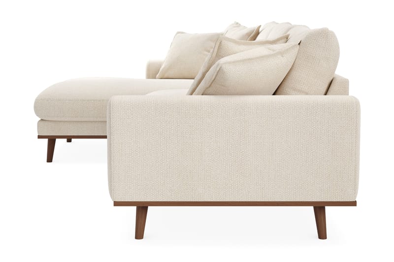 Copenhagen Premium 4-sits Vänstervänd L-formad Djup Divansoffa i Chenille - Ljusbeige - Möbler - Soffa - Divansoffor & schäslongsoffa