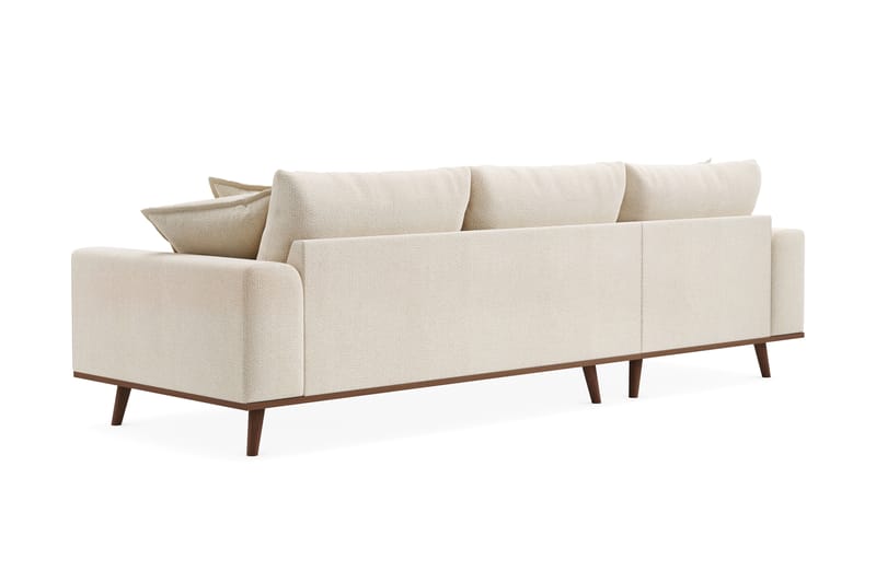 Copenhagen Premium 4-sits Vänstervänd L-formad Djup Divansoffa i Chenille - Ljusbeige - Möbler - Soffa - Divansoffor & schäslongsoffa