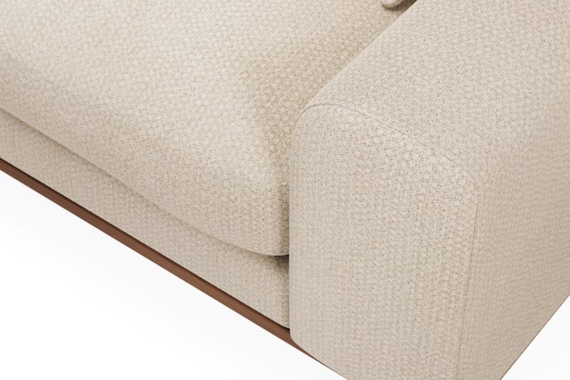 Copenhagen Premium 4-sits Vänstervänd L-formad Djup Divansoffa i Chenille - Ljusbeige - Möbler - Soffa - Divansoffor & schäslongsoffa