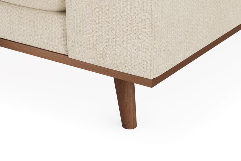 Copenhagen Premium 4-sits Vänstervänd L-formad Djup Divansoffa i Chenille - Ljusbeige - Möbler - Soffa - Divansoffor & schäslongsoffa