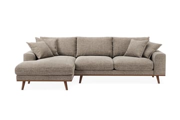Copenhagen Premium 4-sits Vänstervänd L-formad Djup Divansoffa i Chenille