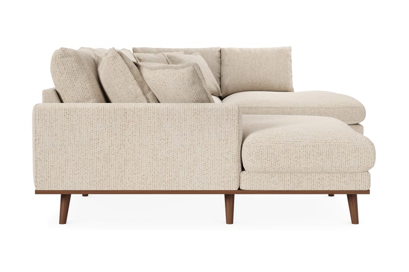 Copenhagen Premium 5-sits Högervänd U-formad Djup Soffa med Divan och Schäslong i Chenille - Beige - Möbler - Soffa - U-soffa