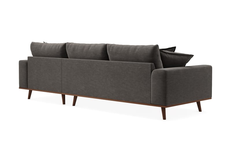 Copenhagen Premium 4-sits Högervänd L-formad Djup Divansoffa i Tyg - Mörkgrå - Möbler - Soffa - Divansoffor & schäslongsoffa