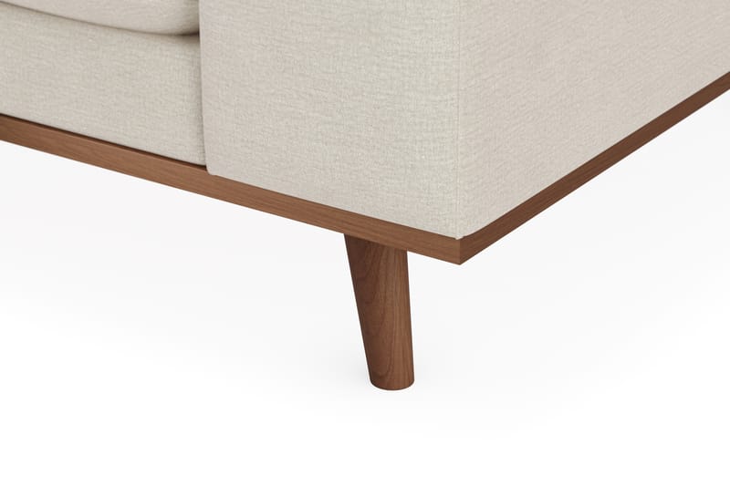 Copenhagen Premium 4-sits Vänstervänd L-formad Djup Divansoffa i Tyg - Ljusbeige - Möbler - Soffa - Divansoffor & schäslongsoffa