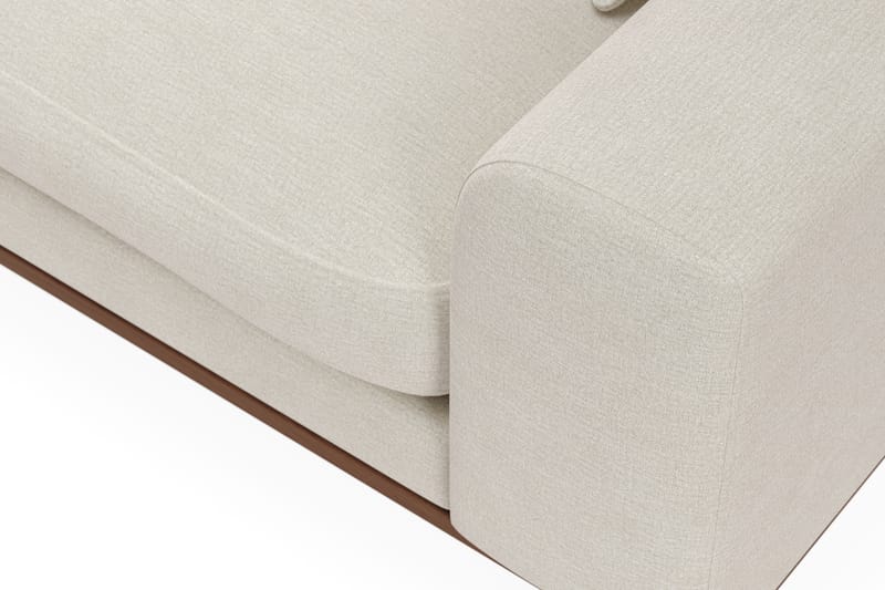 Copenhagen Premium 4-sits Vänstervänd L-formad Djup Divansoffa i Tyg - Ljusbeige - Möbler - Soffa - Divansoffor & schäslongsoffa