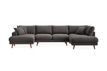 Copenhagen Premium 5-sits Vänstervänd U-formad Djup Soffa med Divan och Schäslong i Tyg
