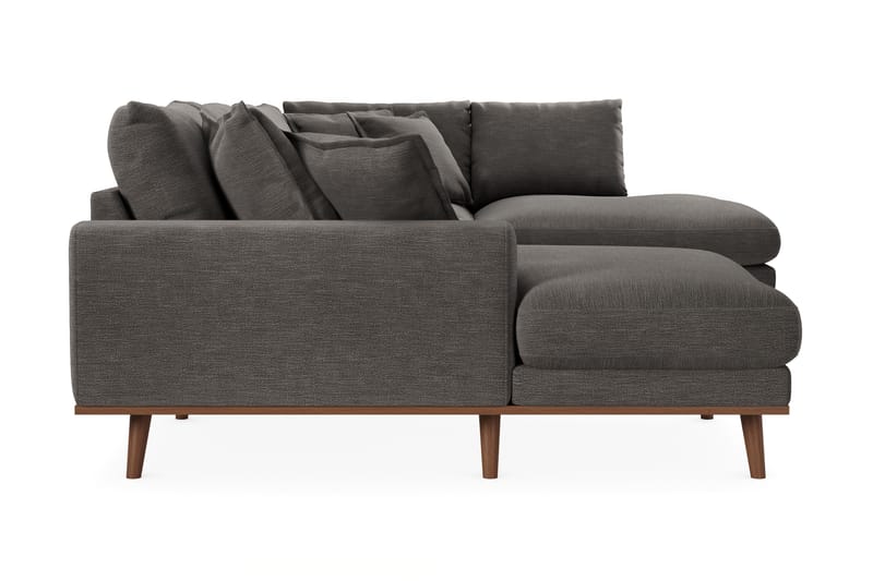 Copenhagen Premium 5-sits Vänstervänd U-formad Djup Soffa med Divan och Schäslong i Tyg - Mörkgrå - Möbler - Soffa - U-soffa