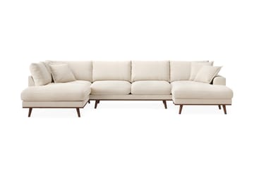 Copenhagen Premium 5-sits Vänstervänd U-formad Djup Soffa med Divan och Schäslong i Chenille